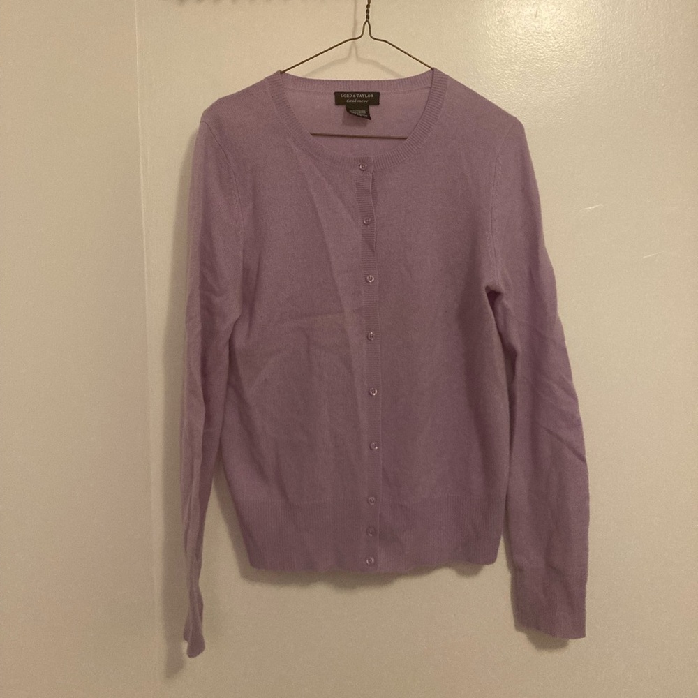 lavender cashmere sweat set